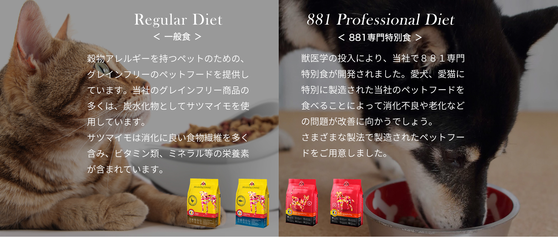 ブラバンソンヌのペットフード